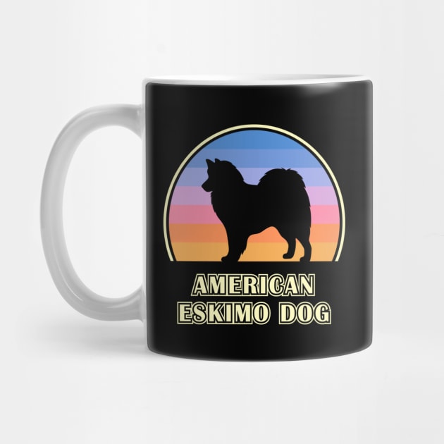 American Eskimo Dog Vintage Sunset Dog by millersye